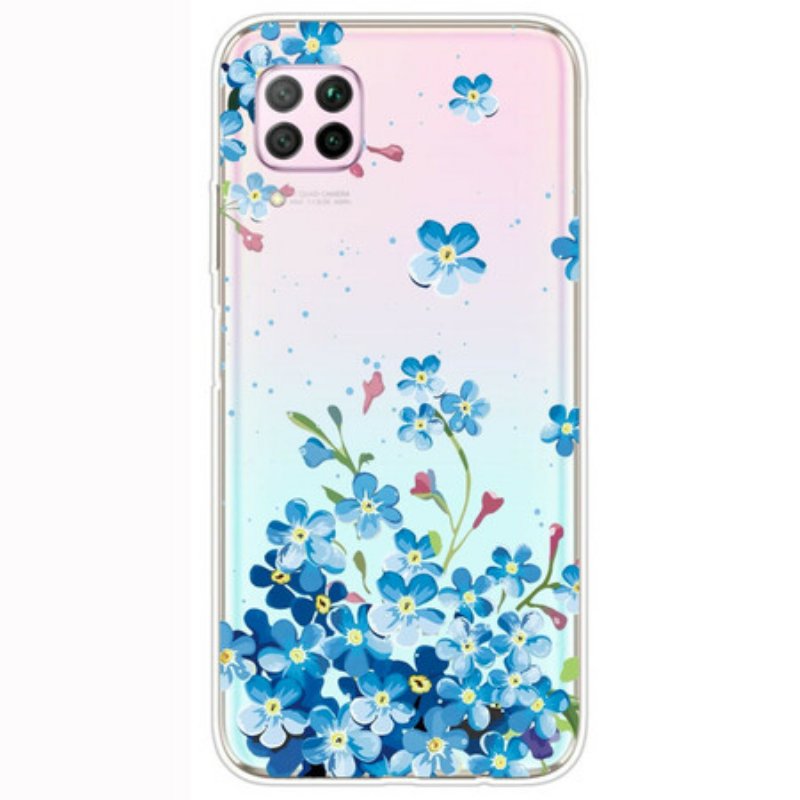 Mobilskal Huawei P40 Lite Bukett Blå Blommor