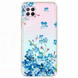 Mobilskal Huawei P40 Lite Bukett Blå Blommor