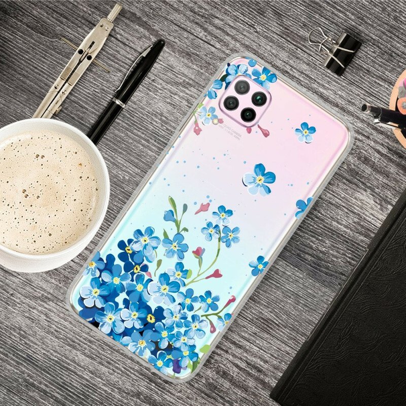 Mobilskal Huawei P40 Lite Bukett Blå Blommor