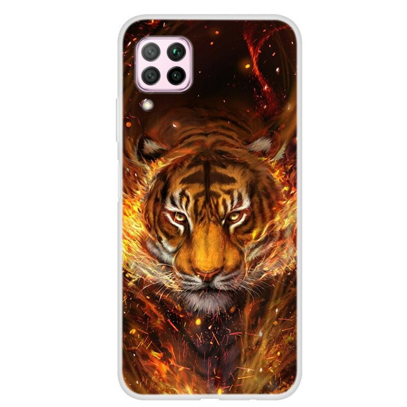 Skal Huawei P40 Lite Eld Tiger