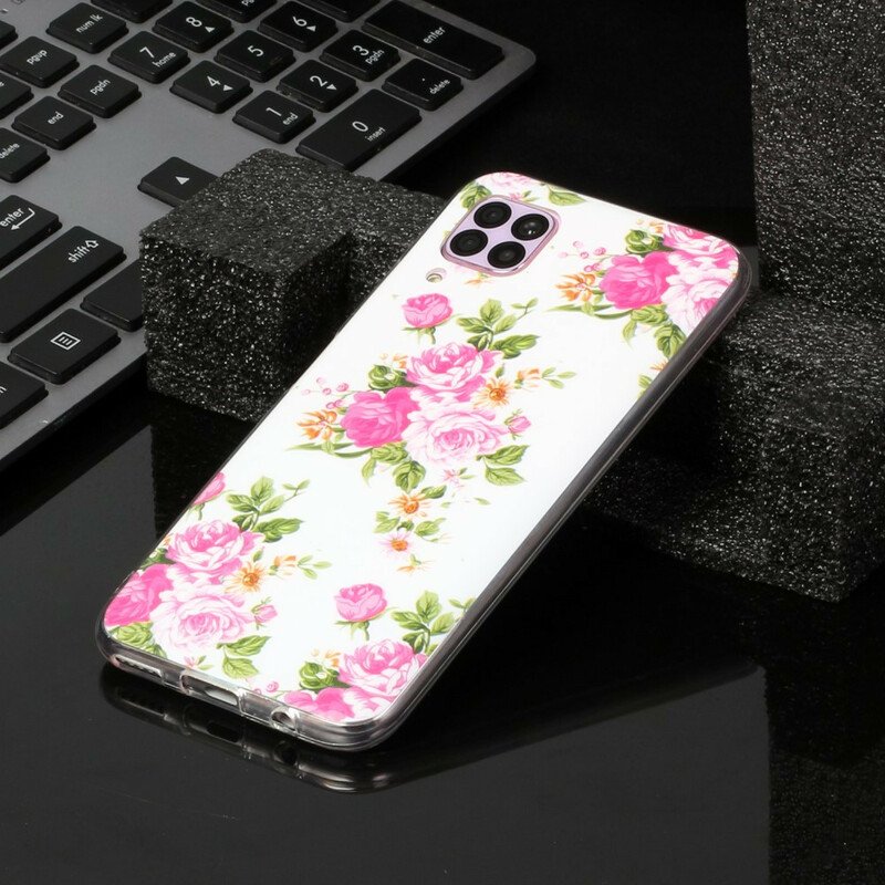 Skal Huawei P40 Lite Fluorescerande Liberty Flowers