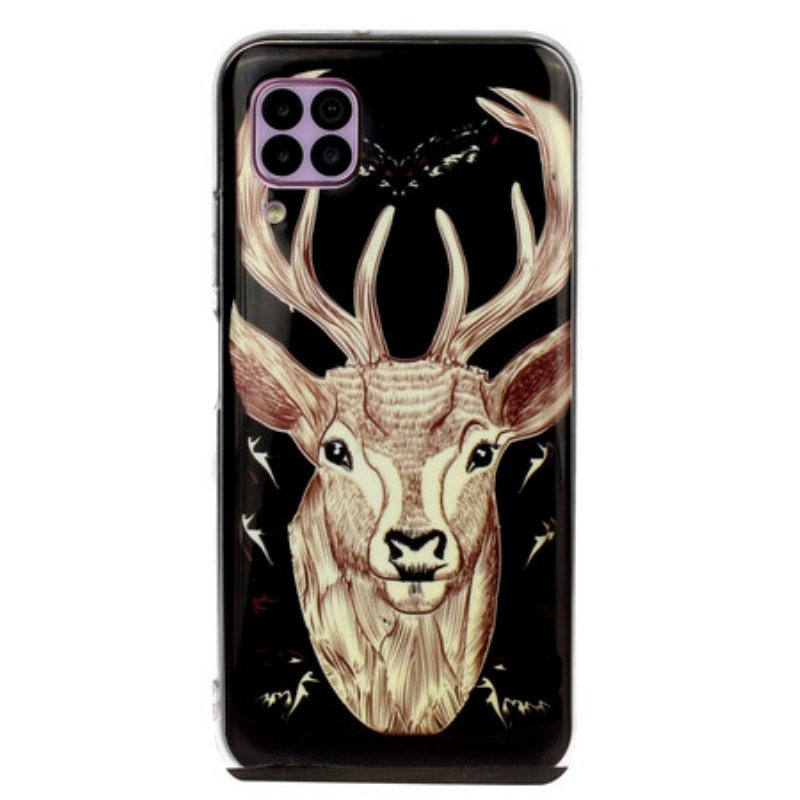 Skal Huawei P40 Lite Fluorescerande Majestic Deer