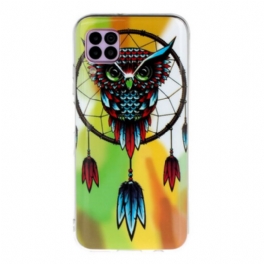 Skal Huawei P40 Lite Fluorescerande Owl Dream Catcher