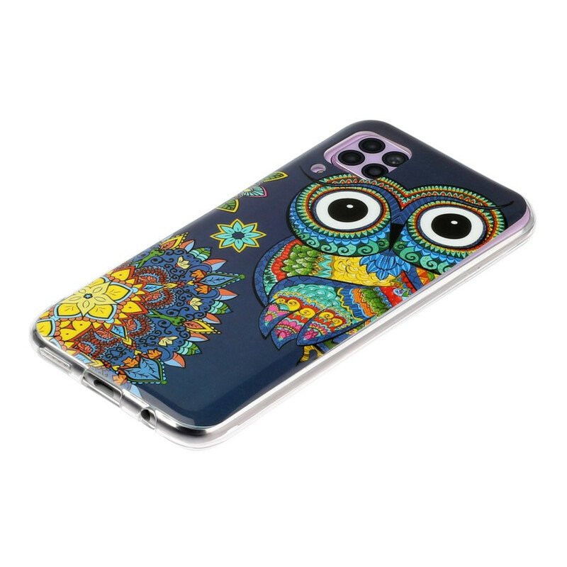 Skal Huawei P40 Lite Fluorescerande Uggla Mandala