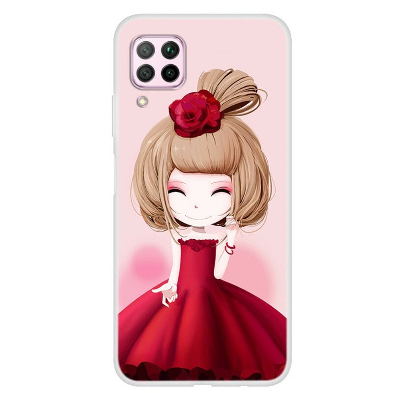 Skal Huawei P40 Lite Manga Lady