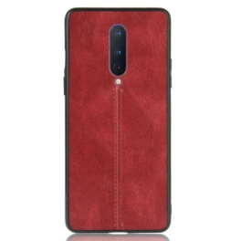 Skal OnePlus 8 Couture Lädereffekt