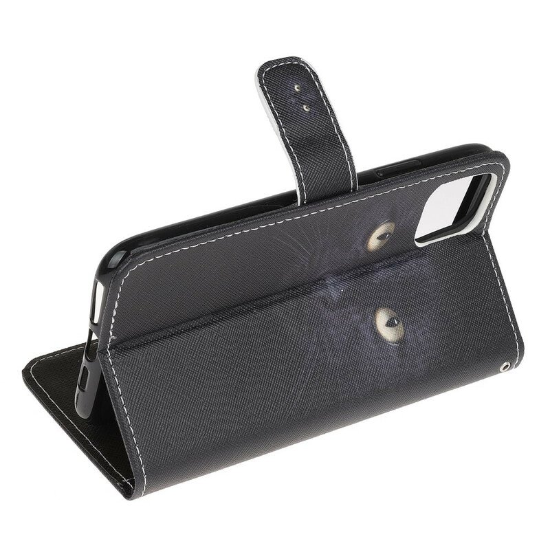 Fodral iPhone 13 Pro Med Kedjar Strappy Black Cat Eyes