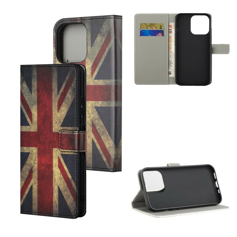 Folio-fodral iPhone 13 Pro Englands Flagga