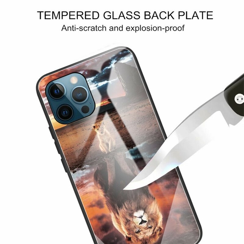 Mobilskal iPhone 13 Pro Lejonungens Dröm Härdat Glas