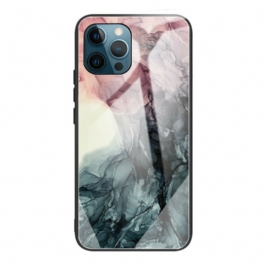 Mobilskal iPhone 13 Pro Marmor Härdat Glas