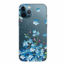 Skal iPhone 13 Pro Bukett Blå Blommor