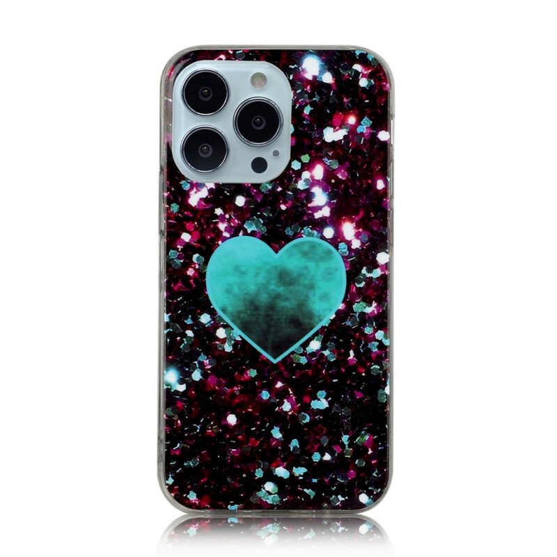 Skal iPhone 13 Pro Glitter Marmor