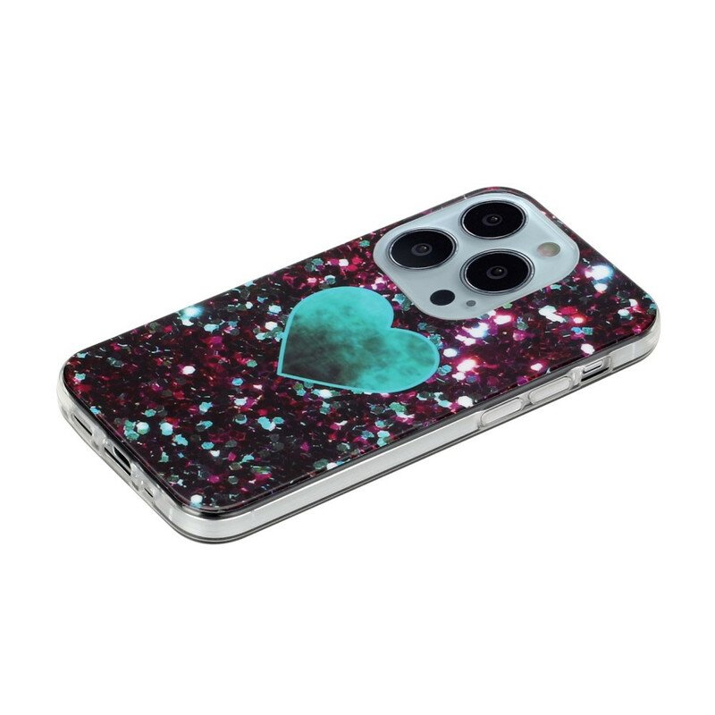 Skal iPhone 13 Pro Glitter Marmor