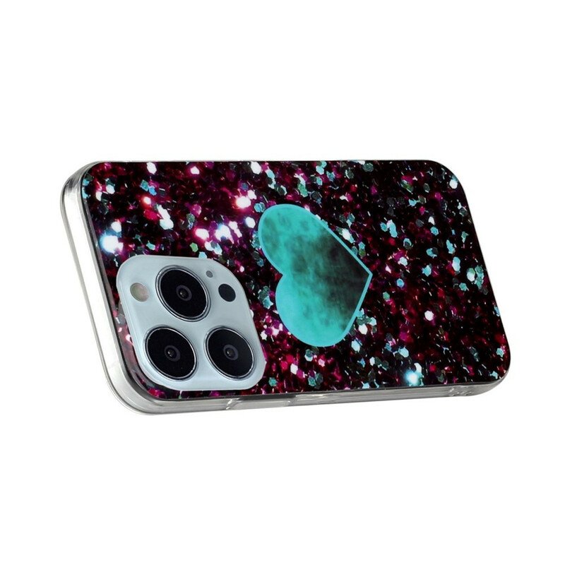 Skal iPhone 13 Pro Glitter Marmor