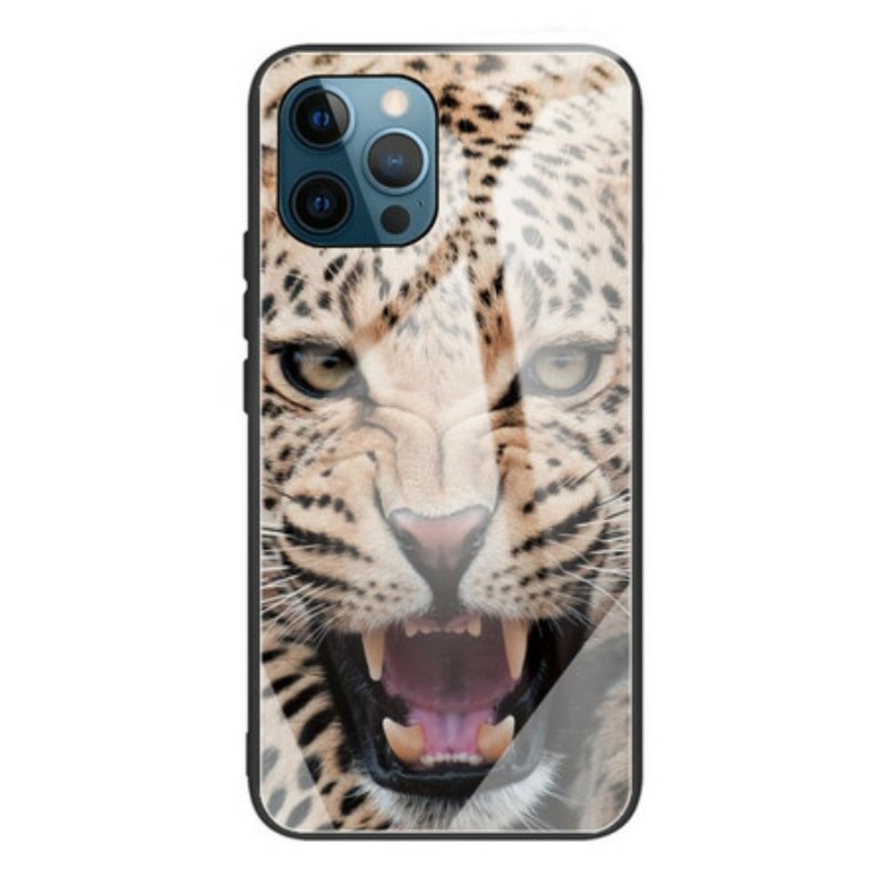 Skal iPhone 13 Pro Leopard Härdat Glas