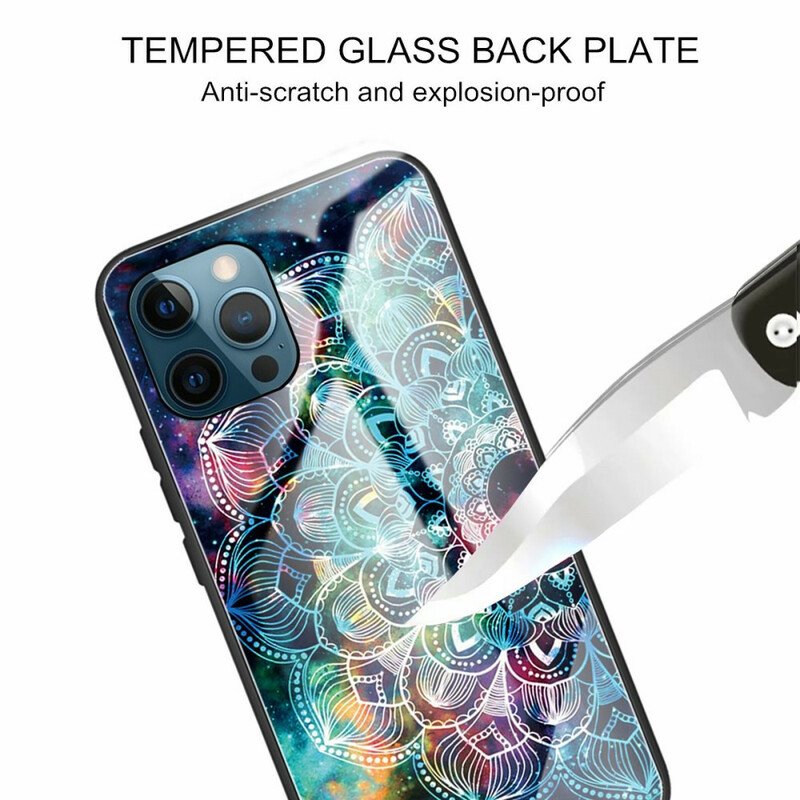 Skal iPhone 13 Pro Mandala Härdat Glas