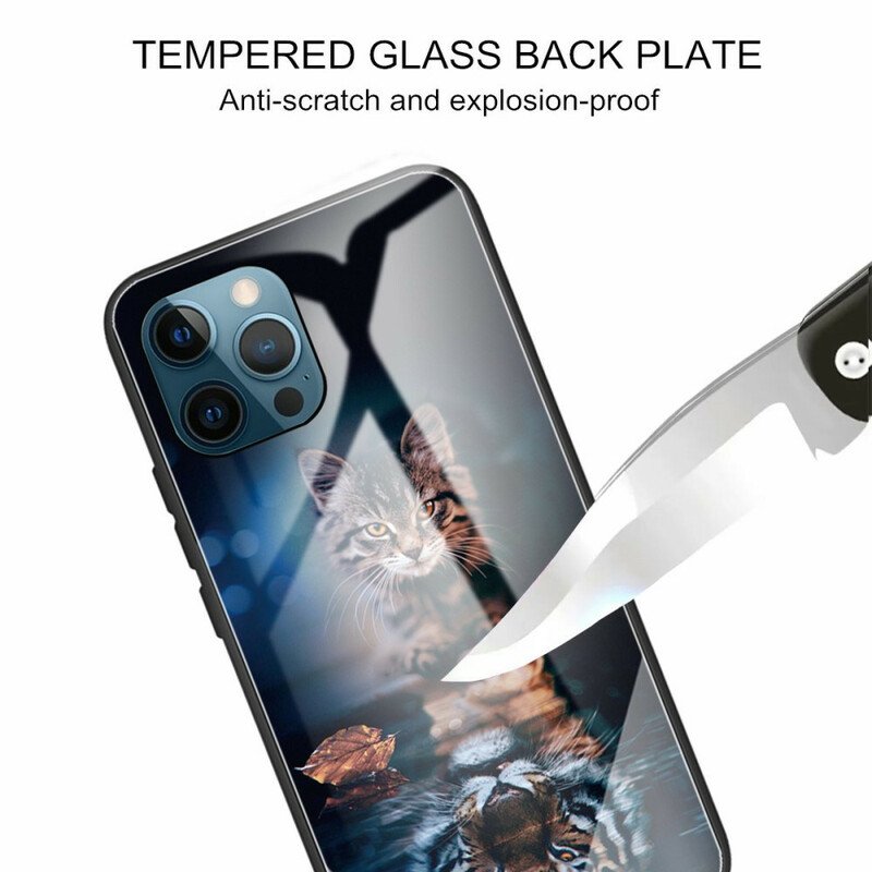 Skal iPhone 13 Pro Mitt Härdat Tigerglas