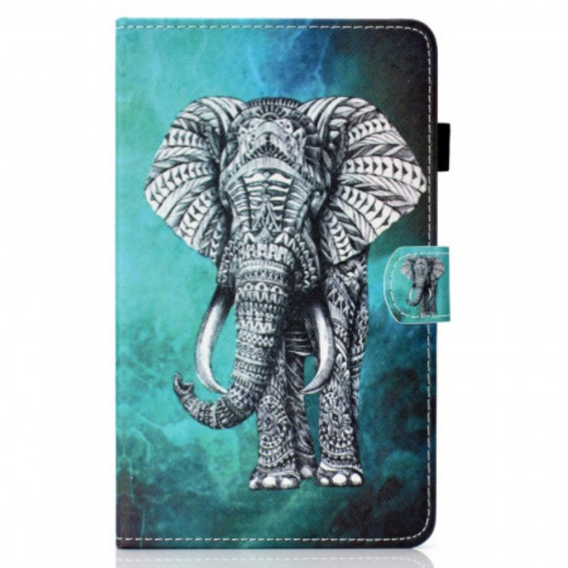 Fodral iPad Mini 6 (2021) Tribal Elefant