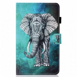 Fodral iPad Mini 6 (2021) Tribal Elefant