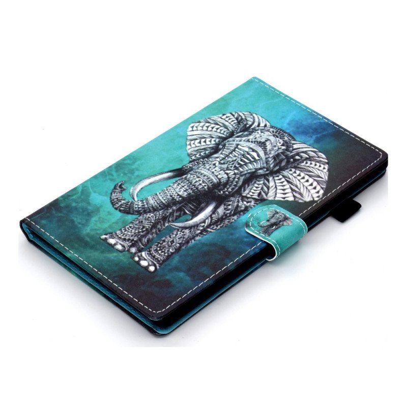 Fodral iPad Mini 6 (2021) Tribal Elefant