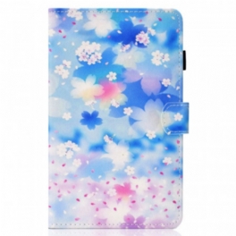 Folio-fodral iPad Mini 6 (2021) Akvarell Blommor