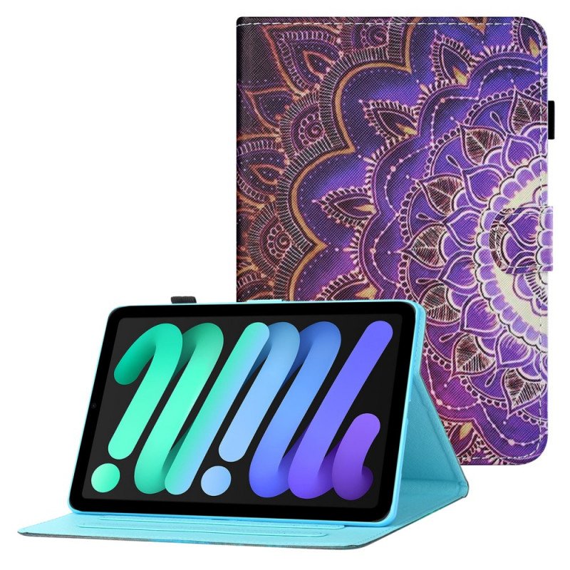 Folio-fodral iPad Mini 6 (2021) Mandala Konst