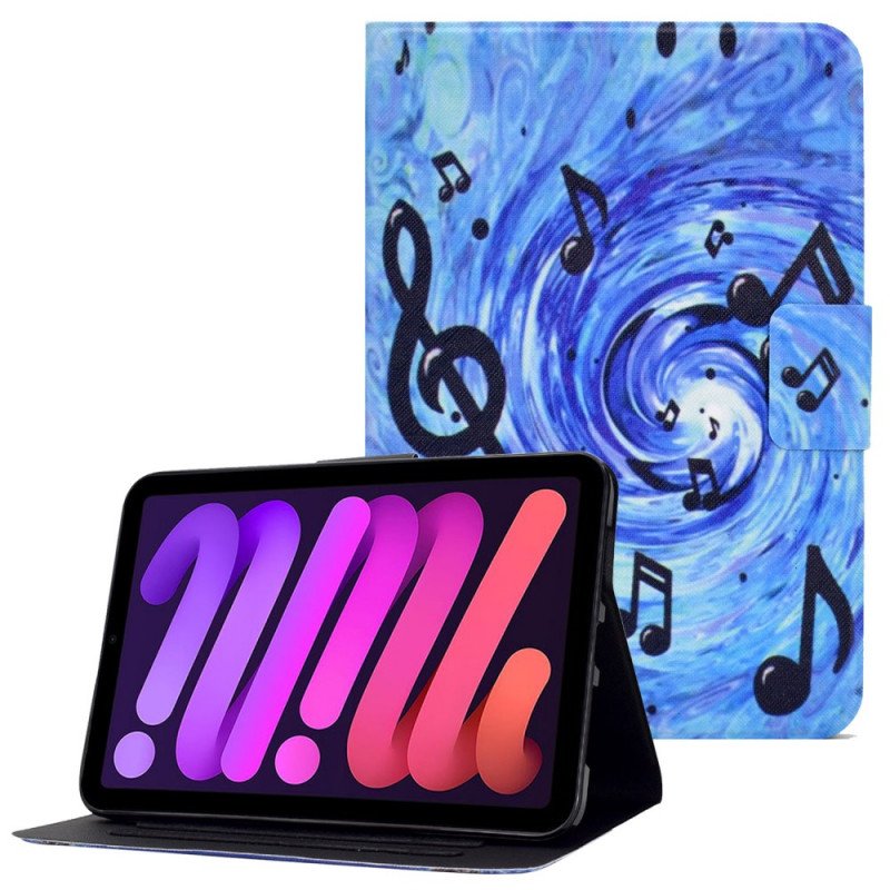 Folio-fodral iPad Mini 6 (2021) Musik Noter