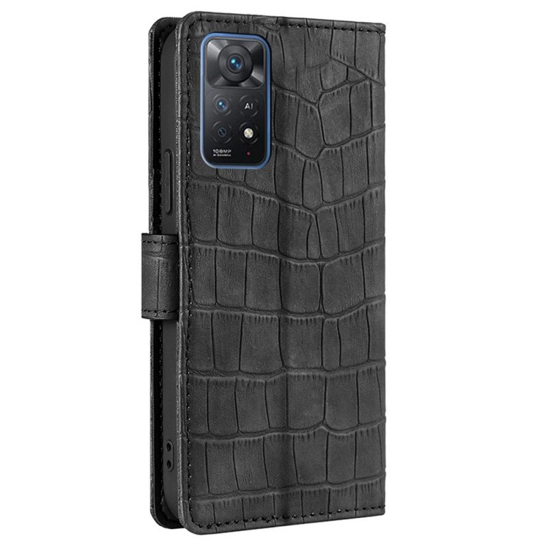 Fodral Xiaomi Redmi Note 11 Pro / 11 Pro 5G Skin-touch Crocodile