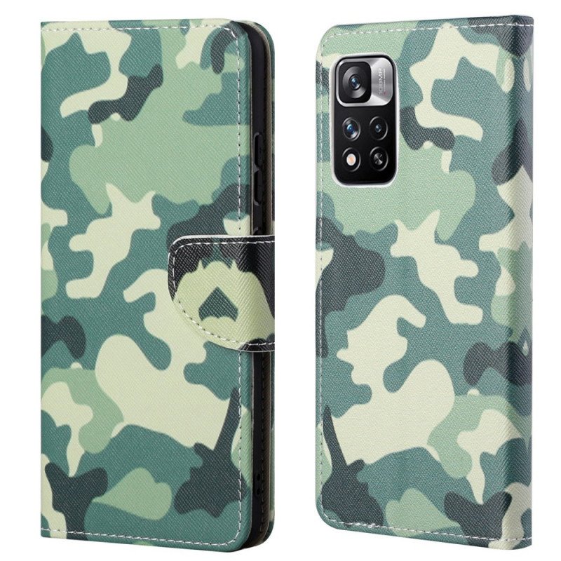 Folio-fodral Xiaomi Redmi Note 11 Pro / 11 Pro 5G Militärt Kamouflage