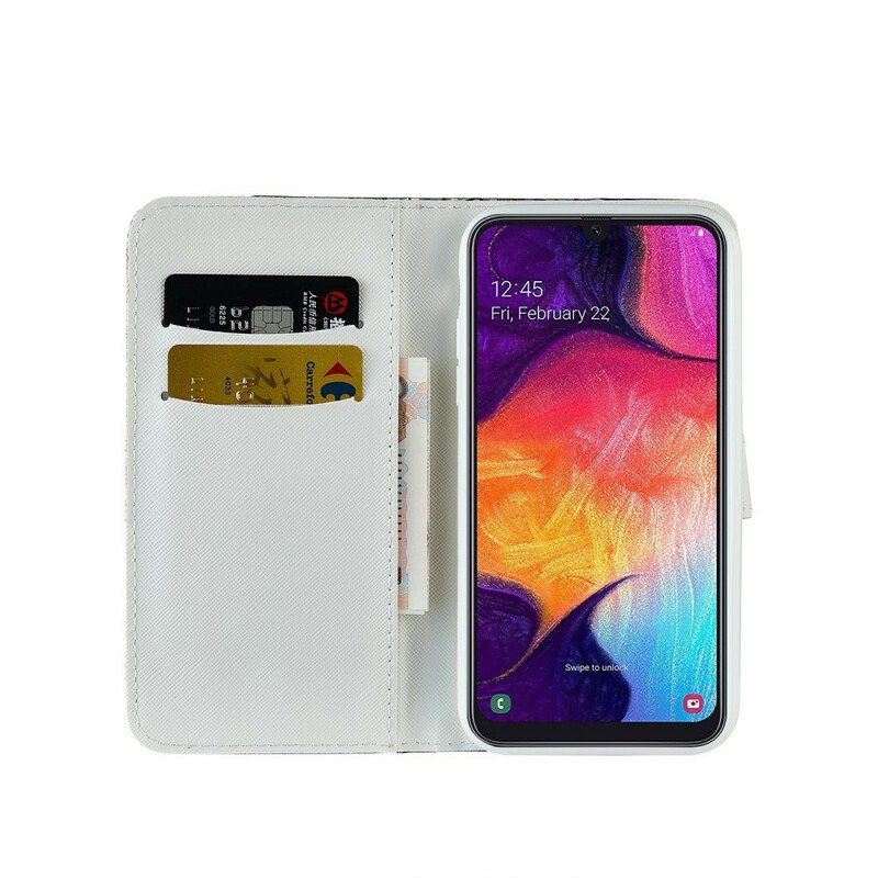 Fodral Samsung Galaxy A30 Krokodil Diamanter