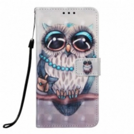 Fodral Samsung Galaxy A30 Med Kedjar Miss Owl Med Rem