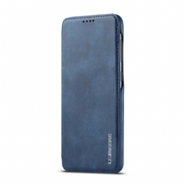 Folio-fodral Samsung Galaxy A30 Läderfodral Lc.imeeke Lädereffekt