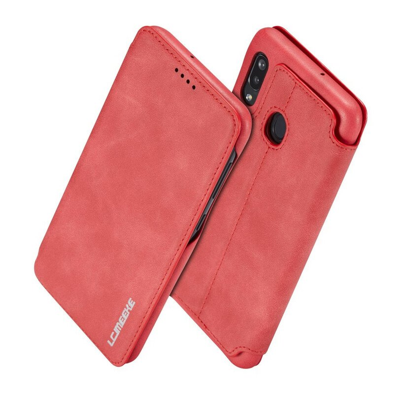 Folio-fodral Samsung Galaxy A30 Läderfodral Lc.imeeke Lädereffekt