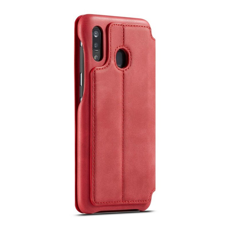 Folio-fodral Samsung Galaxy A30 Läderfodral Lc.imeeke Lädereffekt