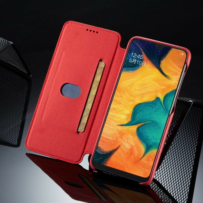 Folio-fodral Samsung Galaxy A30 Läderfodral Lc.imeeke Lädereffekt