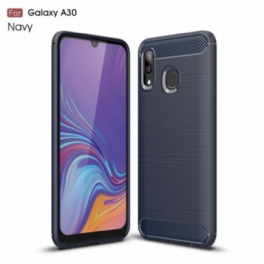 Mobilskal Samsung Galaxy A30 Borstad Kolfiber