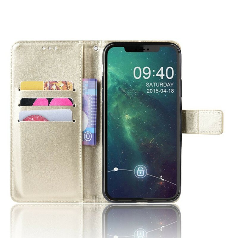 Fodral iPhone 11 Med Kedjar Lädereffekt Färg Strappy