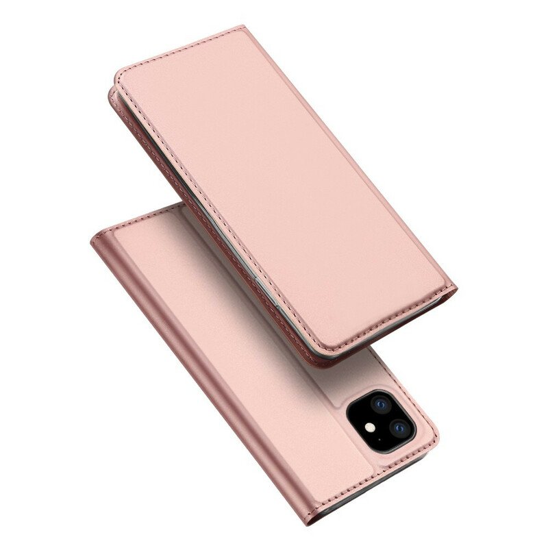 Folio-fodral iPhone 11 Läderfodral Skin Pro Series Dux Ducis