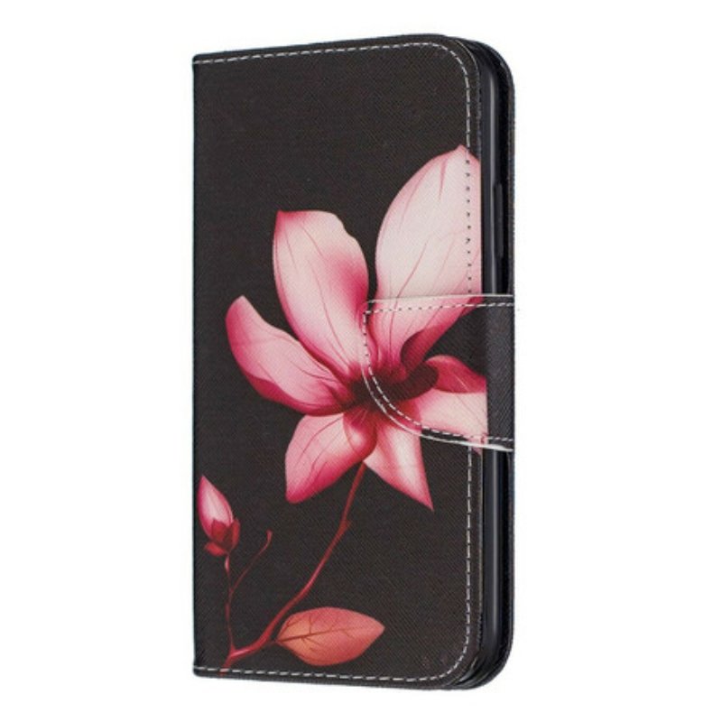 Folio-fodral iPhone 11 Rosa Blomma