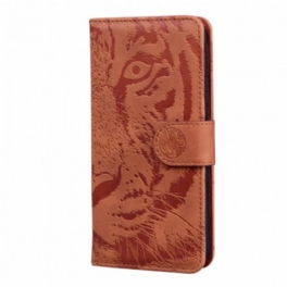 Folio-fodral iPhone 11 Tiger Face Print