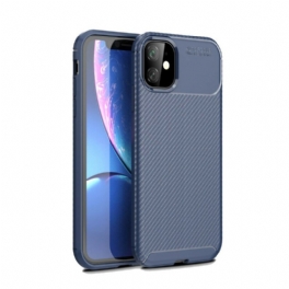 Mobilskal iPhone 11 Flexibel Kolfiberstruktur