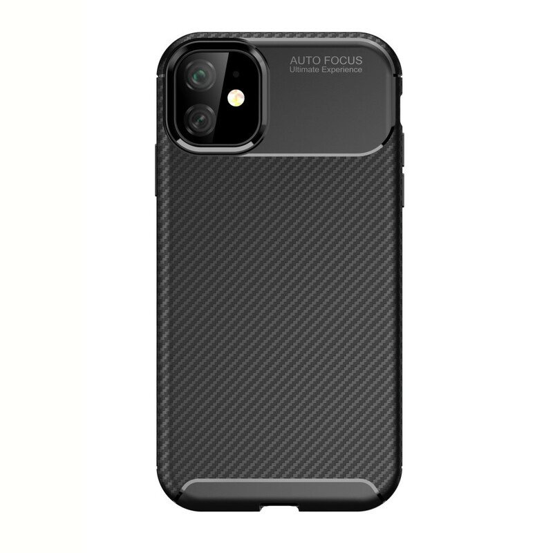 Mobilskal iPhone 11 Flexibel Kolfiberstruktur