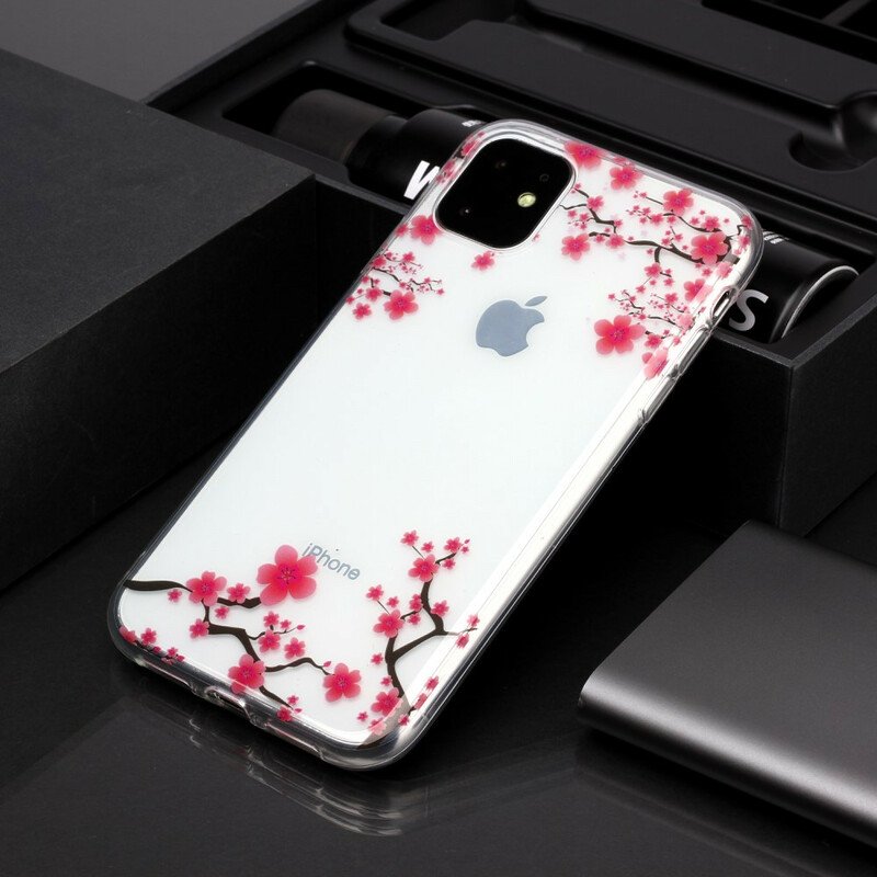 Mobilskal iPhone 11 Sömlöst Blommande Träd