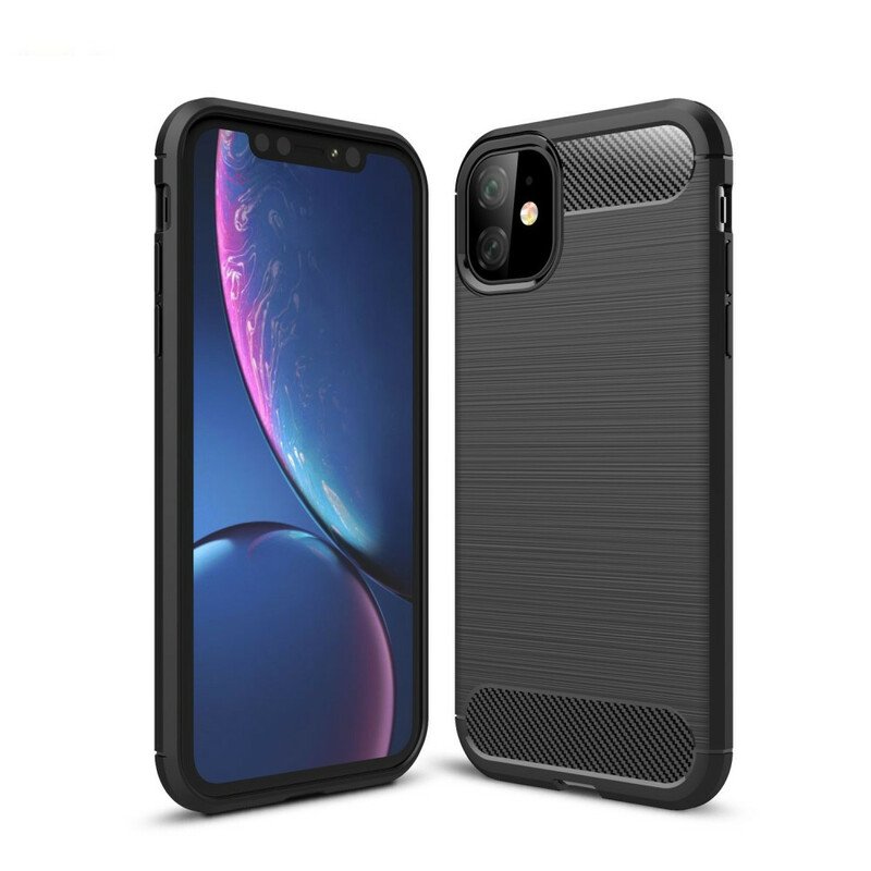 Skal iPhone 11 Borstad Kolfiber