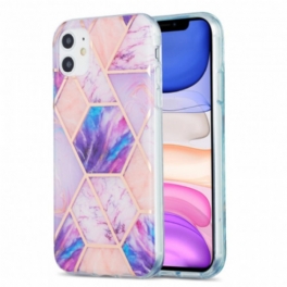 Skal iPhone 11 Flashig Geometrisk Marmor