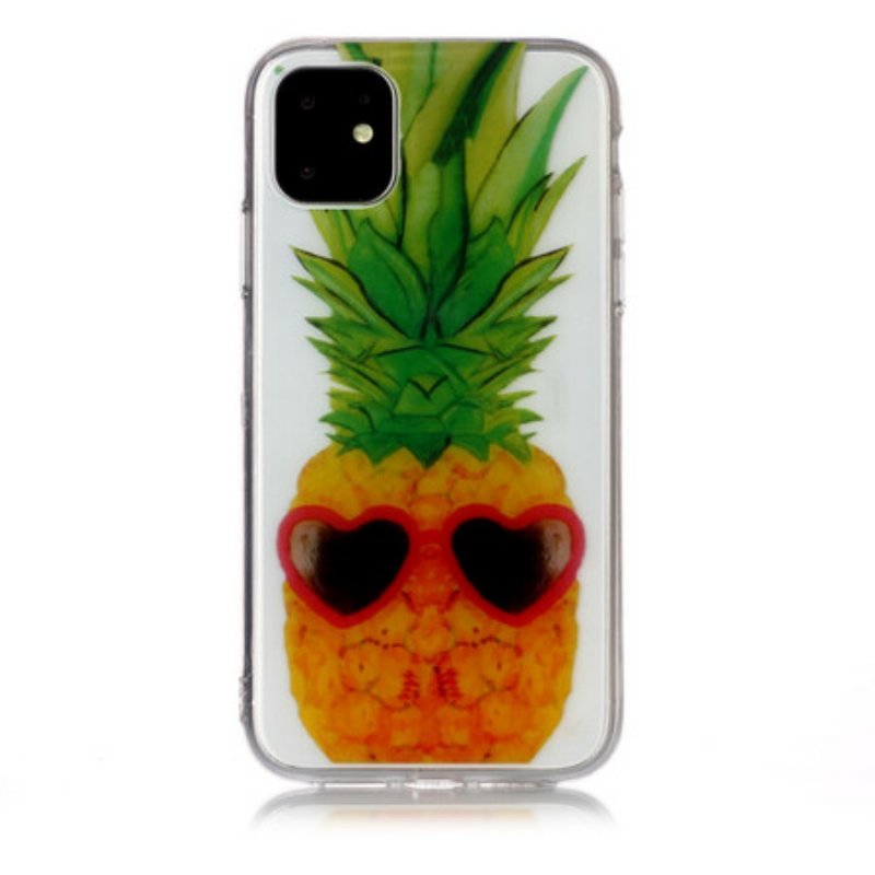 Skal iPhone 11 Sömlös Inkognito Ananas