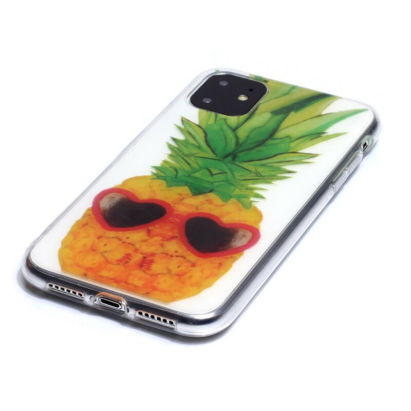 Skal iPhone 11 Sömlös Inkognito Ananas