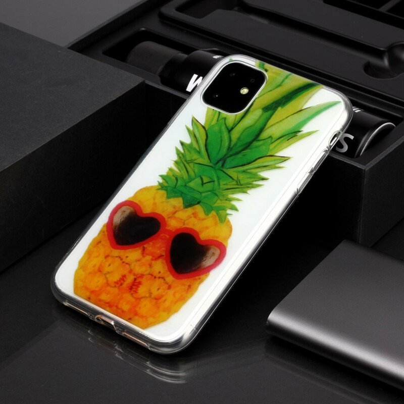 Skal iPhone 11 Sömlös Inkognito Ananas