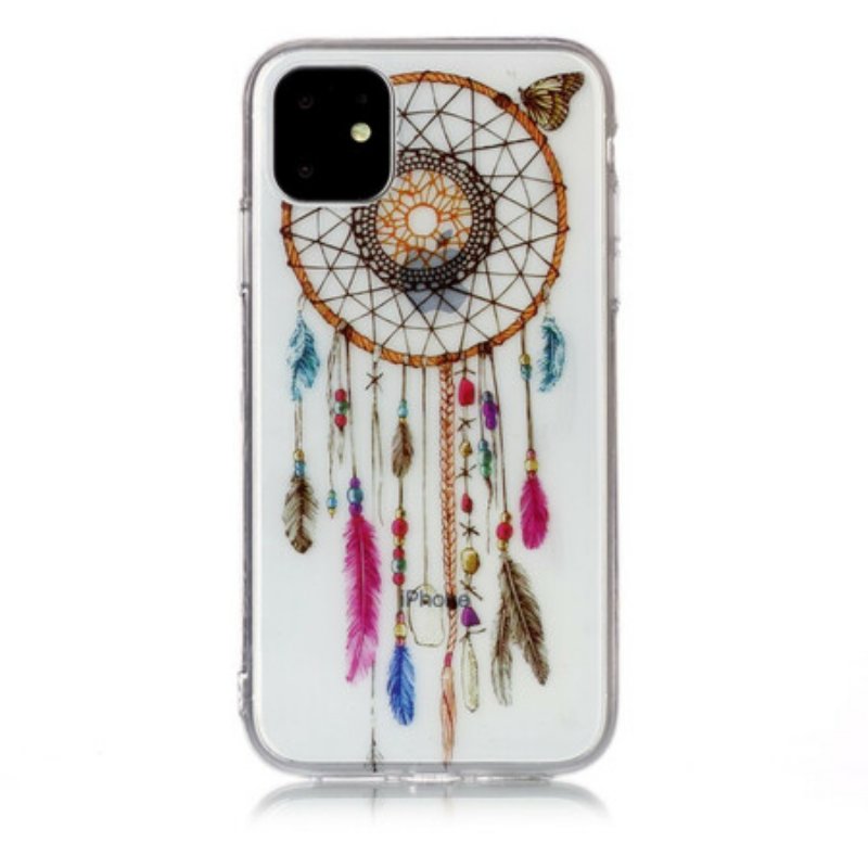 Skal iPhone 11 Transparent Dream Catcher Färgglad