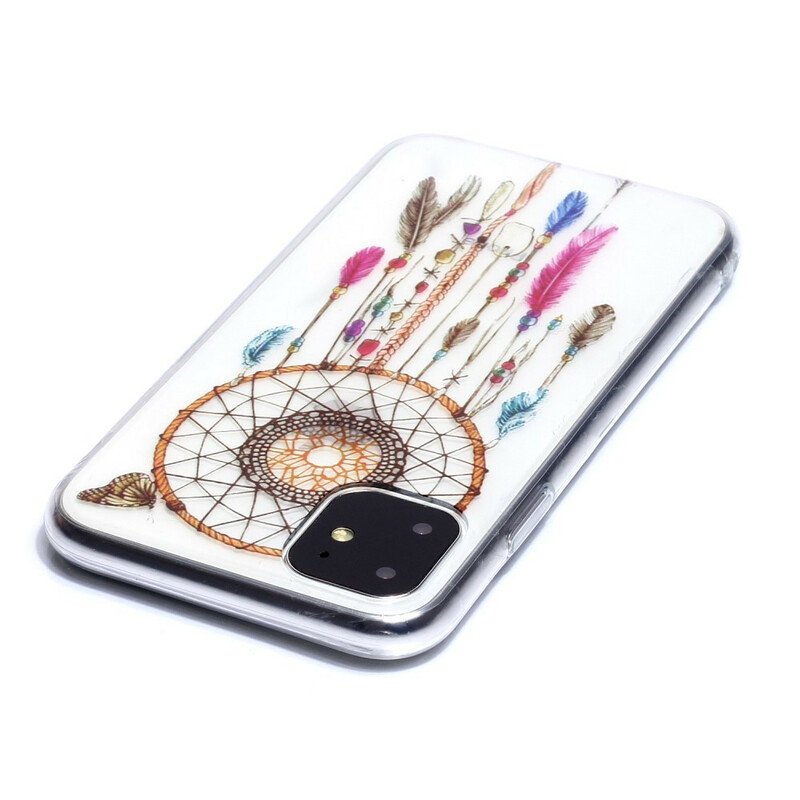 Skal iPhone 11 Transparent Dream Catcher Färgglad